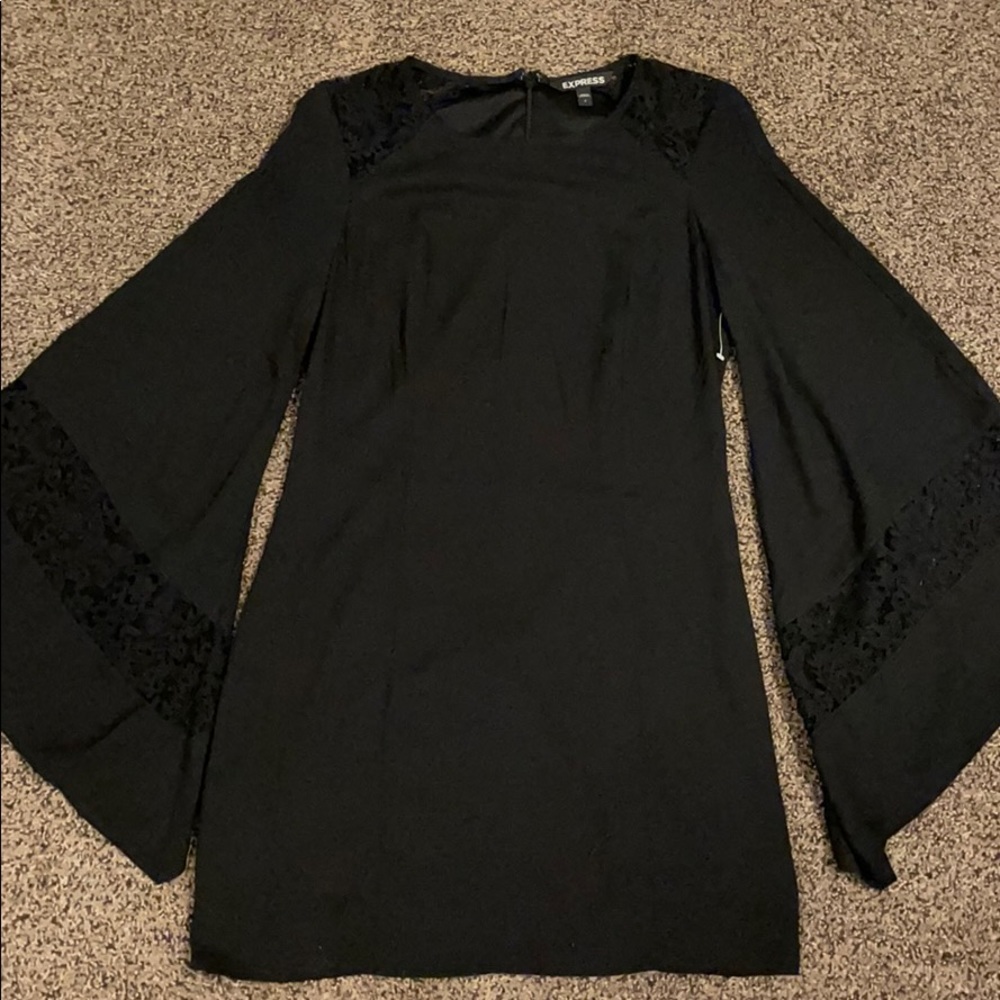 Black Express Flowy Dress